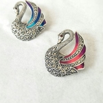 Swan in Enamel
