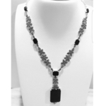 Flora Necklace Black Onyx
