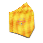 3D Seamless Mask Candy Yellow Dots Large YouthWomenAdults