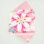 Exclusive Handmade 3D OrigamiBoat Masks Chinese Pink Florals Extra Large Men