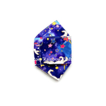 Exclusive Handmade 3D OrigamiBoat Masks Midnight Unicorns S 4-6 years old