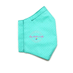 3D Seamless Mask Candy Turqouise Dots Large (Youth/Women/Adults)