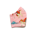 Exclusive Handmade Kids Masks Rainbow Unicorns Pink 7-12 years old