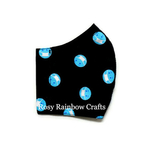 Exclusive Handmade 3D Original Masks Emoji With Masks Navy Blue Medium 7 - 12 years old