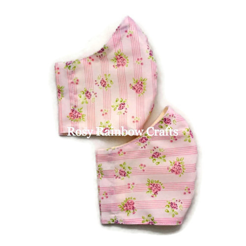 Exclusive Handmade 3D Original Sweet Pink Stripes Vertical L - TeenWomen