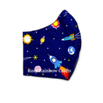 Exclusive Handmade 3D Original Masks Outer Space Dark Blue Small 3 - 6 years old