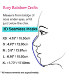 Exclusive Handmade 3D Seamless Masks Mickey Blue Camourflage M 8-12 years old