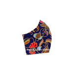 Exclusive Handmade Masks Inspired SQ Batik Navy Blue WomenTeenagers