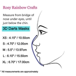 3D Seamless Mask Candy Turqouise Dots Small (4-7 years old)