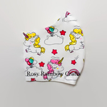 Exclusive Handmade 3D Original Masks Playful Unicorns In White Small 4 - 6 years old