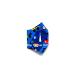 Exclusive Handmade 3D Darts Masks Blue Vehicles XS - 1 - 3 years old