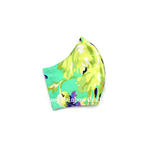Exclusive Handmade Masks Floral Purple Turqouise