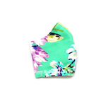 Exclusive Handmade Kids Masks Floral Purple Turquoise 3-6 years old