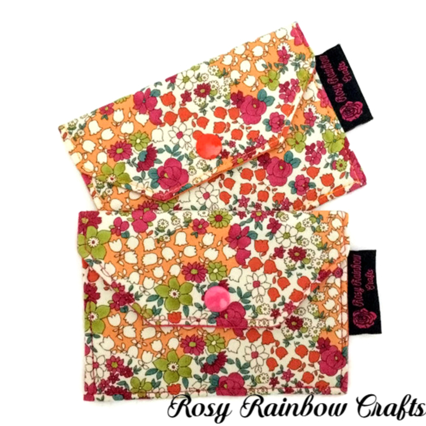 Exclusive Handmade CardCoins Case In Floral Prints