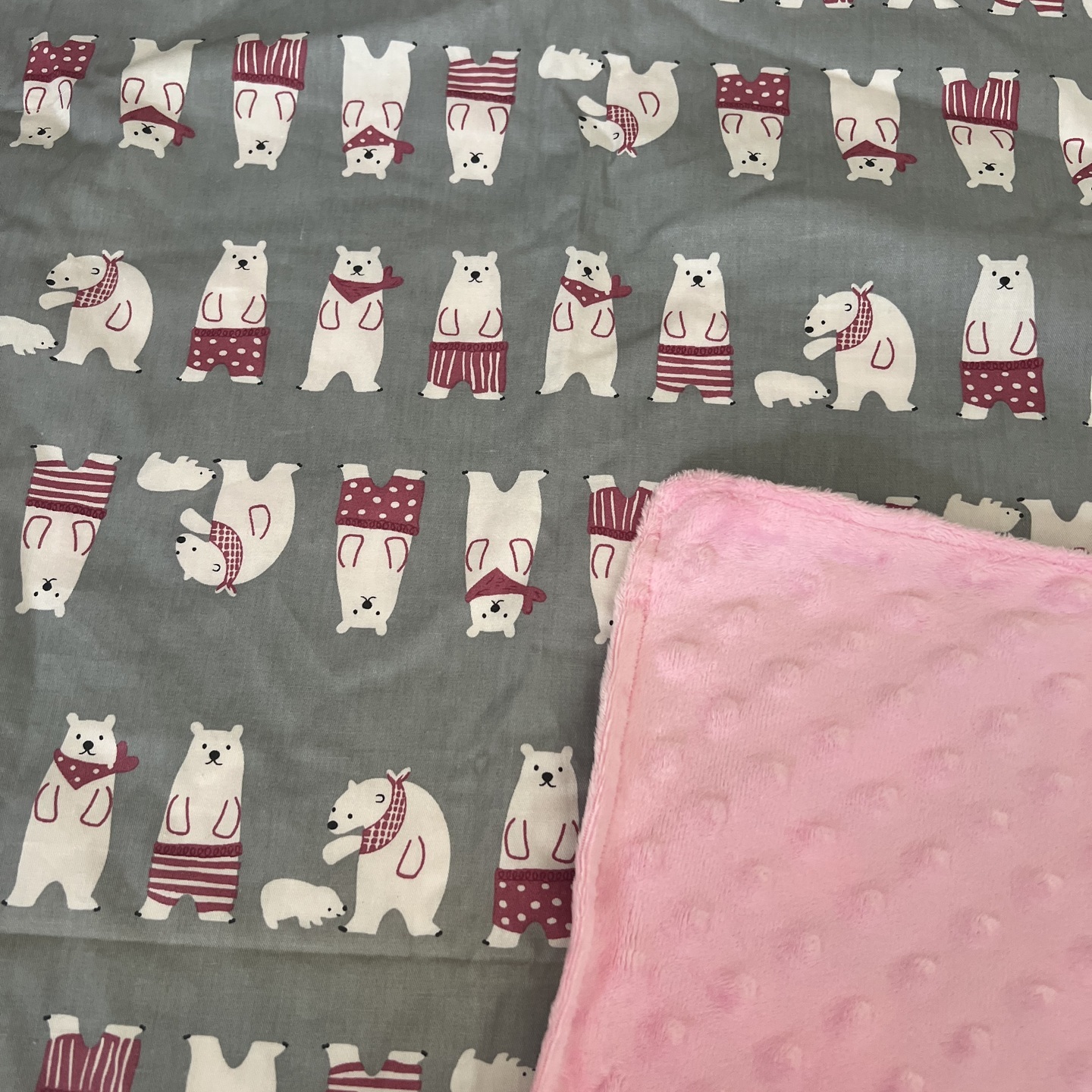 POLAR IN PINK MINKY