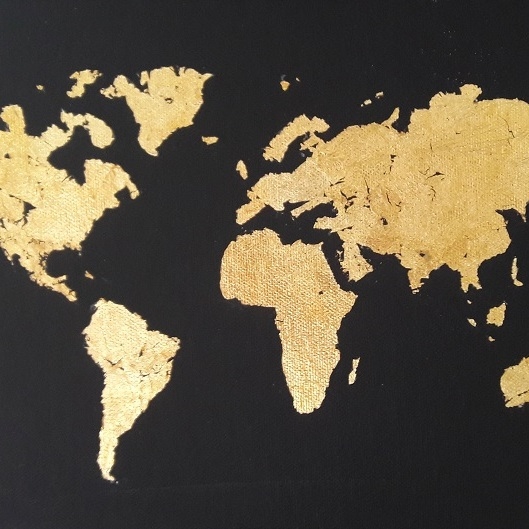 World map canvas