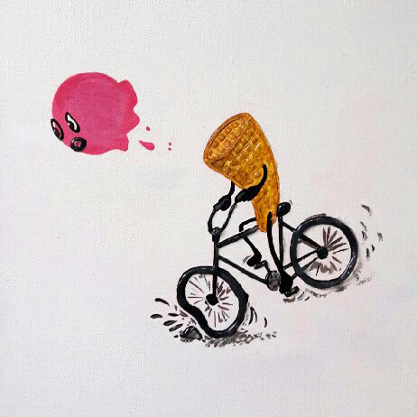 Cycling ice-cream