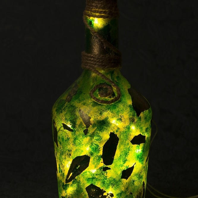 Peridot Bottle Lamp