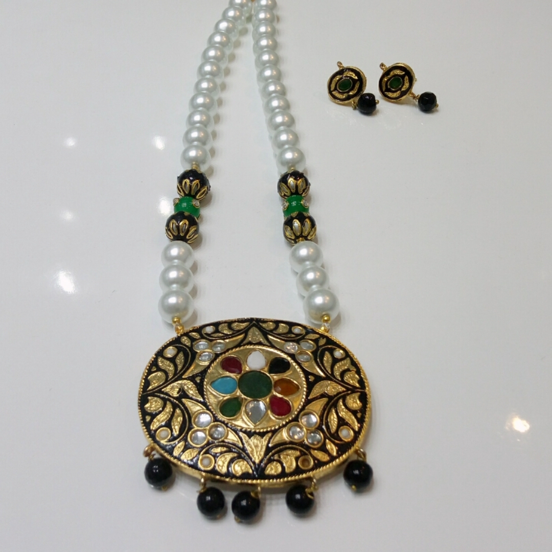 Moti Mala With Pandent No.60