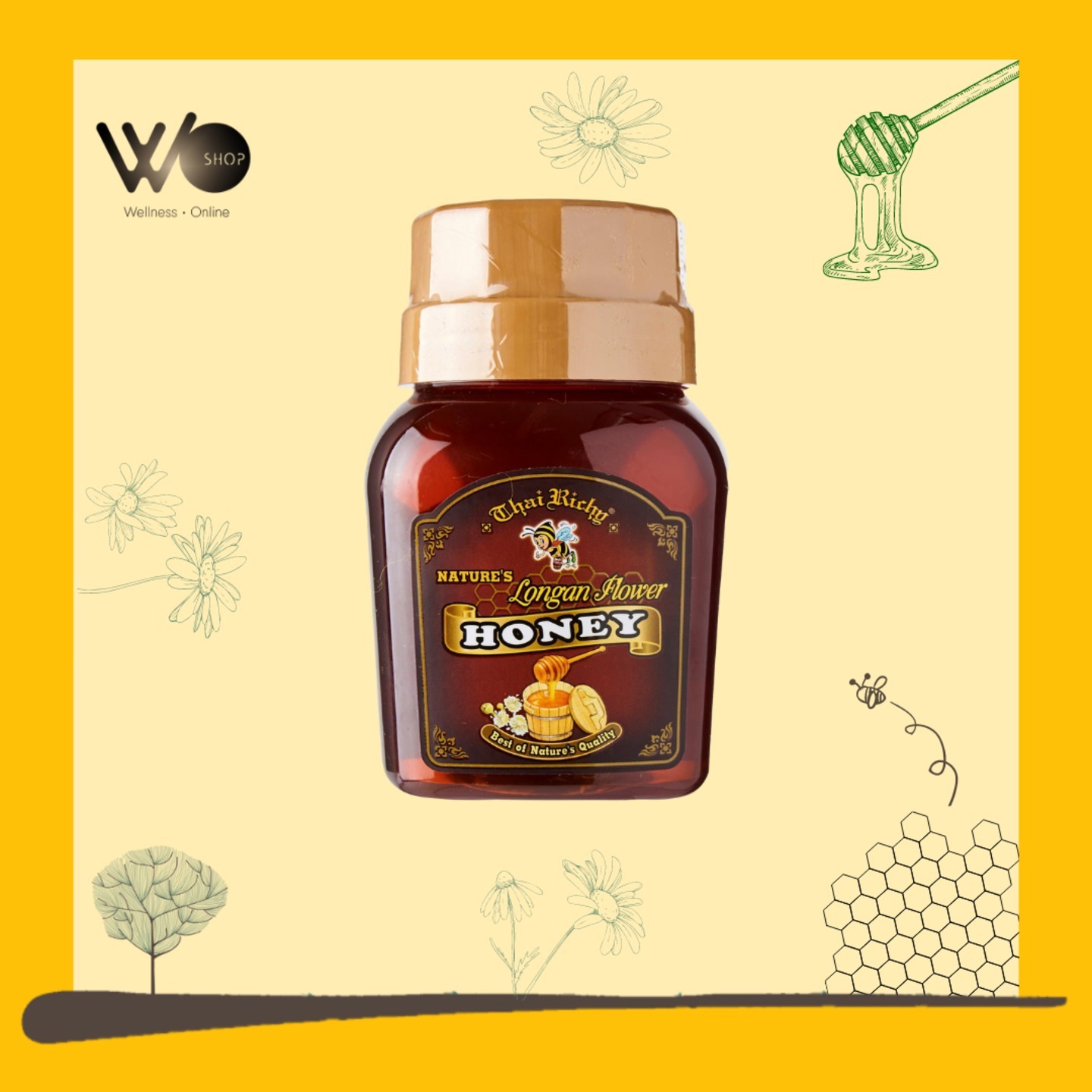 Organic Thai Richy 100 Pure Longan Honey 515g