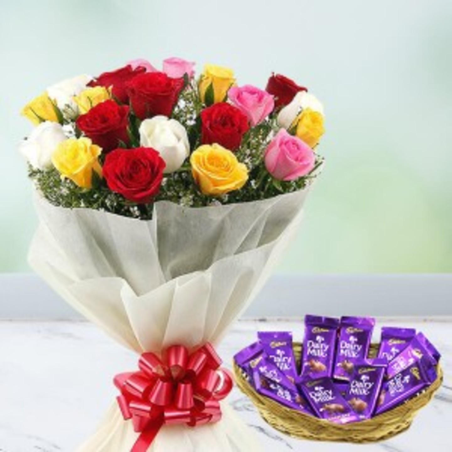 Cadbury with mix Roses