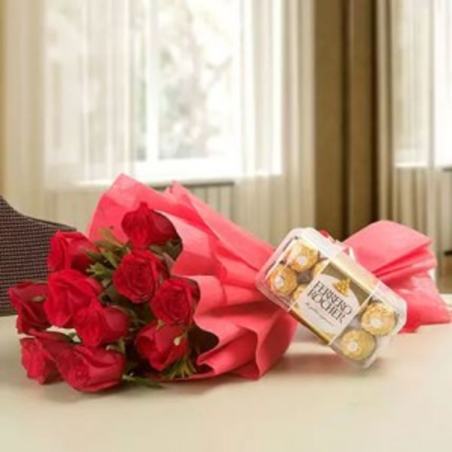 Chocolate with Roses 