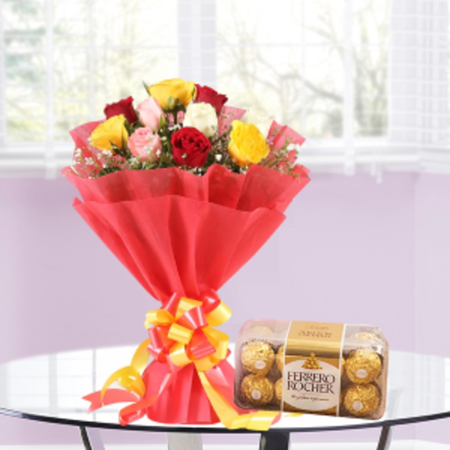 Mix Roses and Rocher