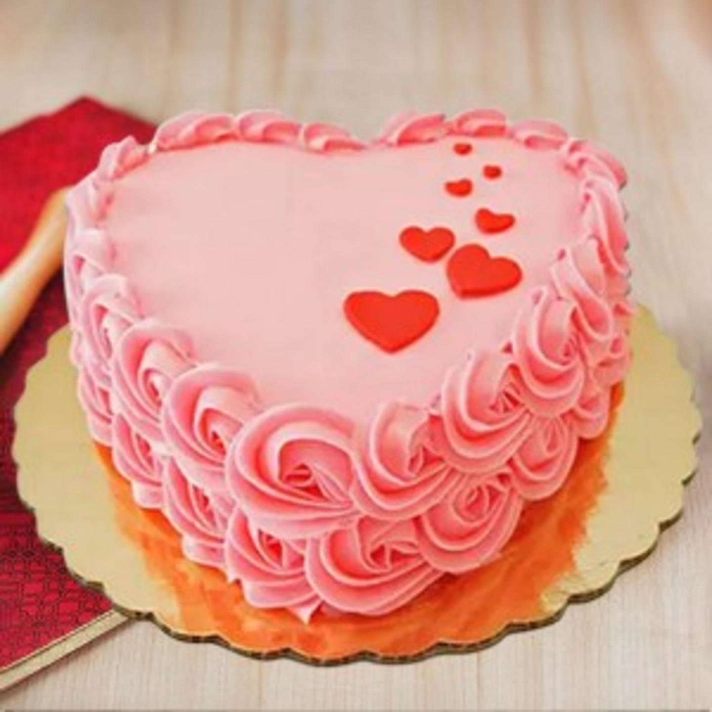 Floating Hearts Cake 