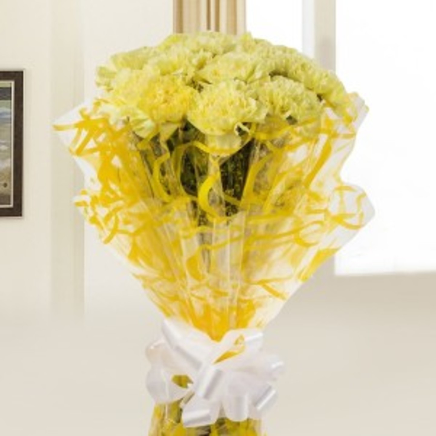 Yellow Carnation Bunch 