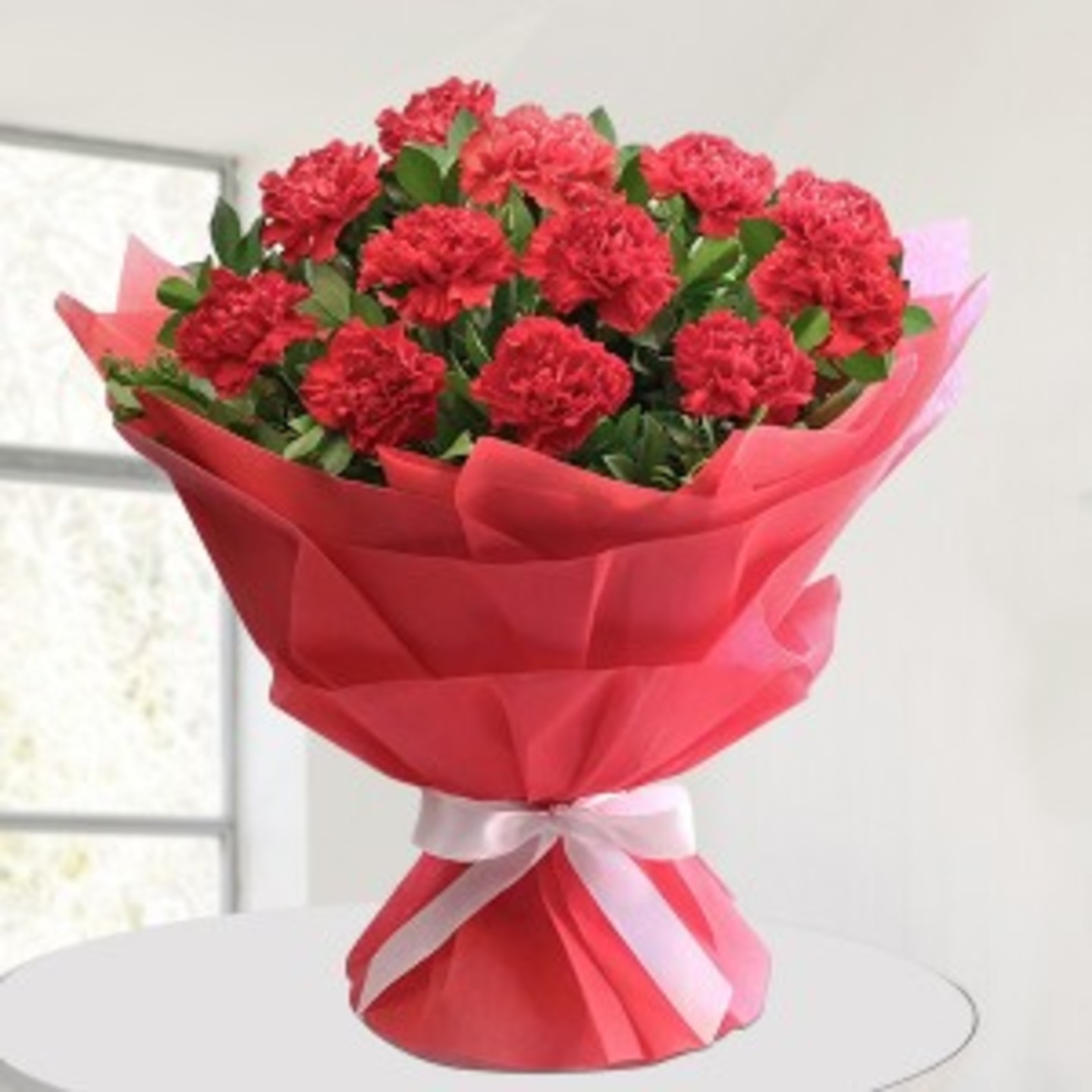 Red Carnations Vase 