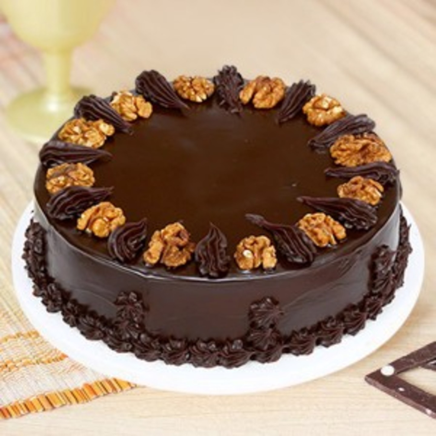 Chocolaty Walnut Cake 