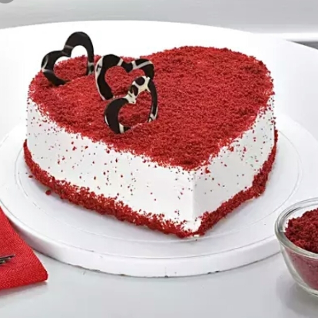 heart shaped red velvet 1 kg