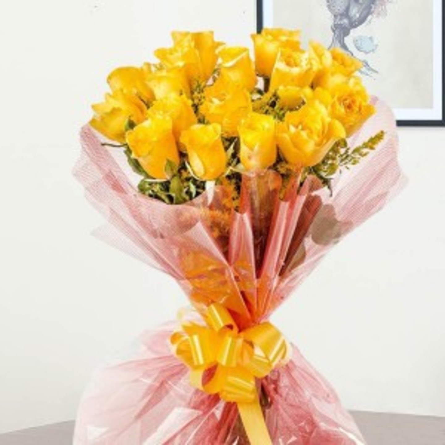 Yellow Roses Bunch 