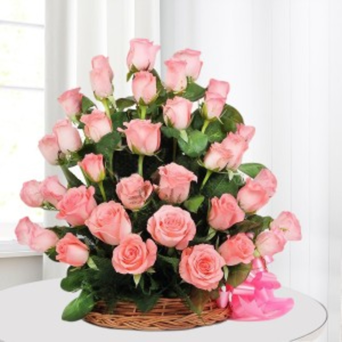 Pink rose arrangement  (25)