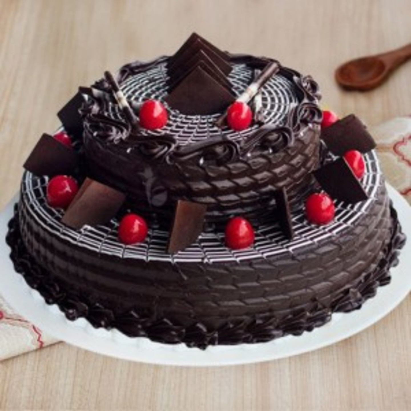 2 Tier Chocolate Truffle Cake