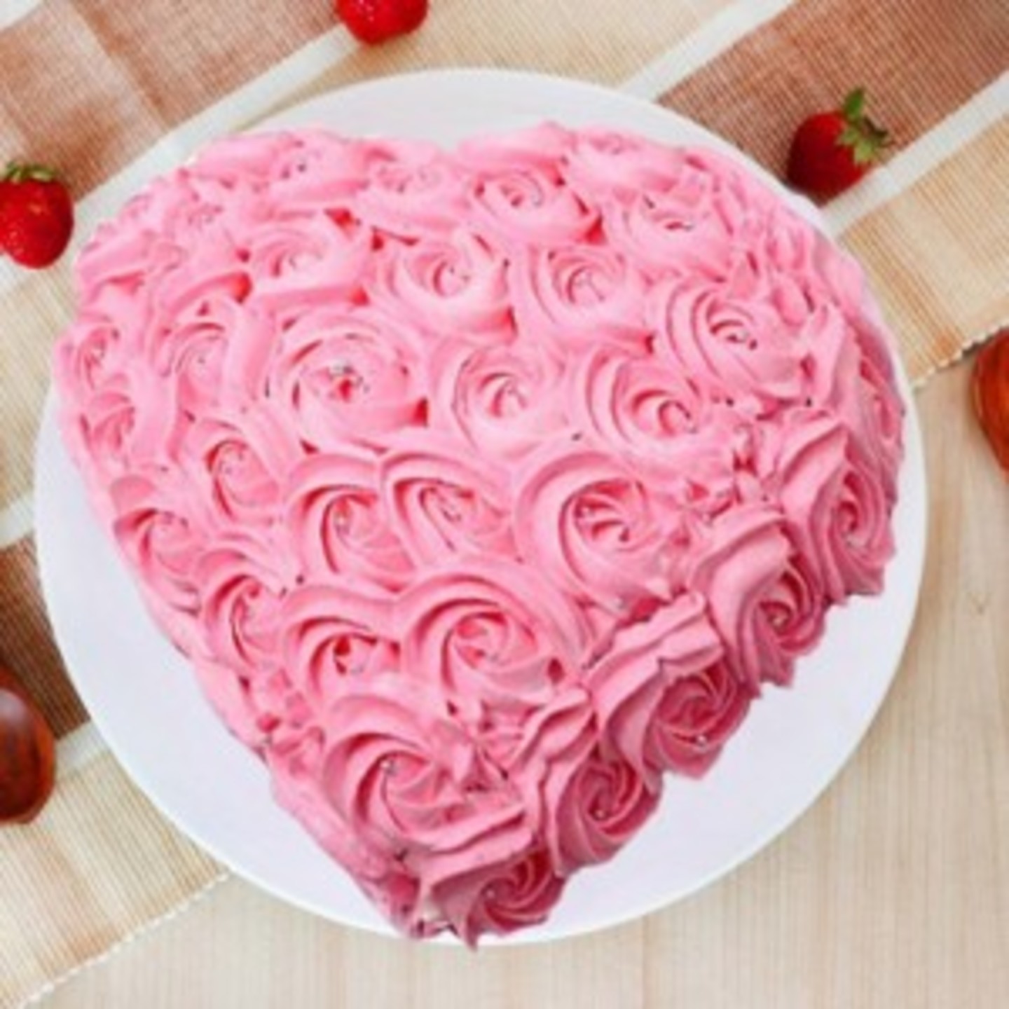 Delicious Truffle Heart Cake