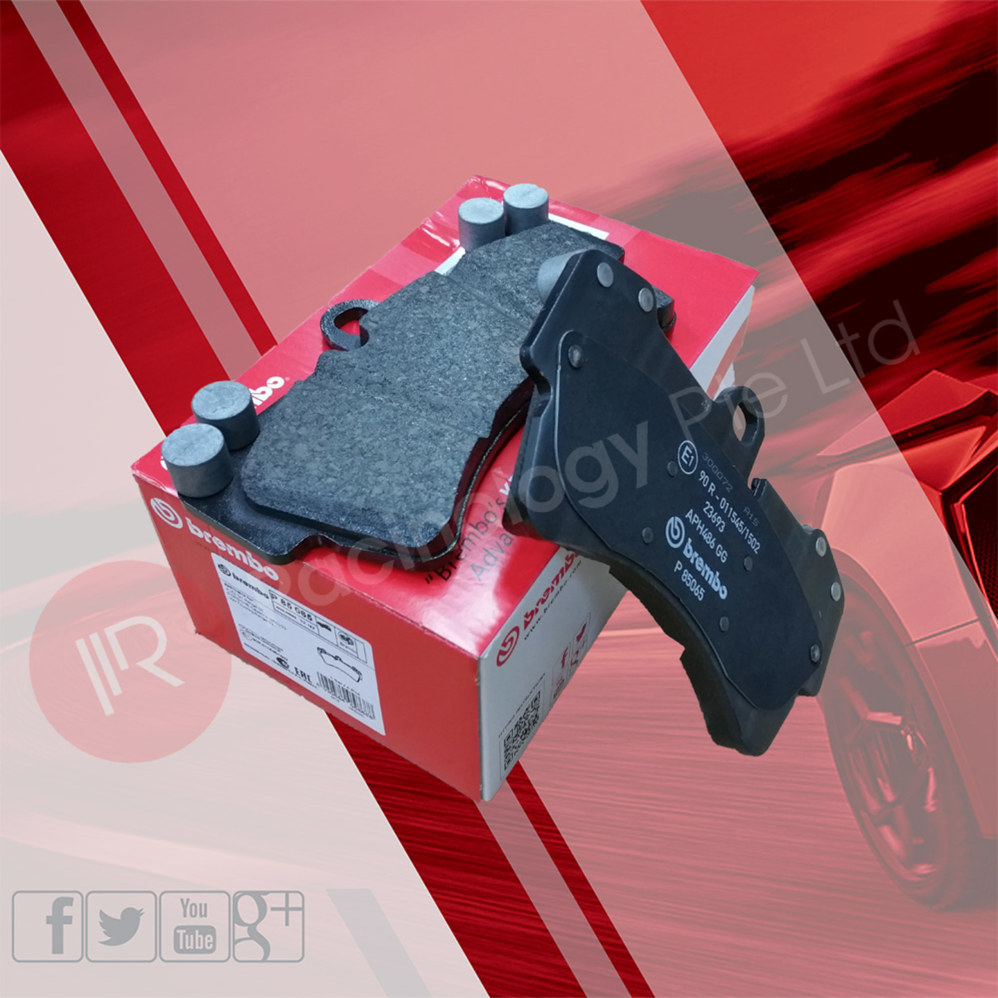 Brembo LOW-MET Brake Pads for Porsche 17z18z Calipers