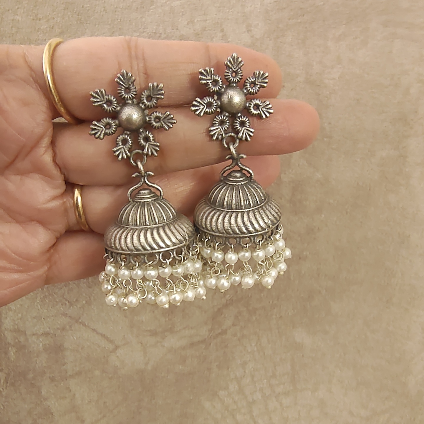 Flower Jhumkas