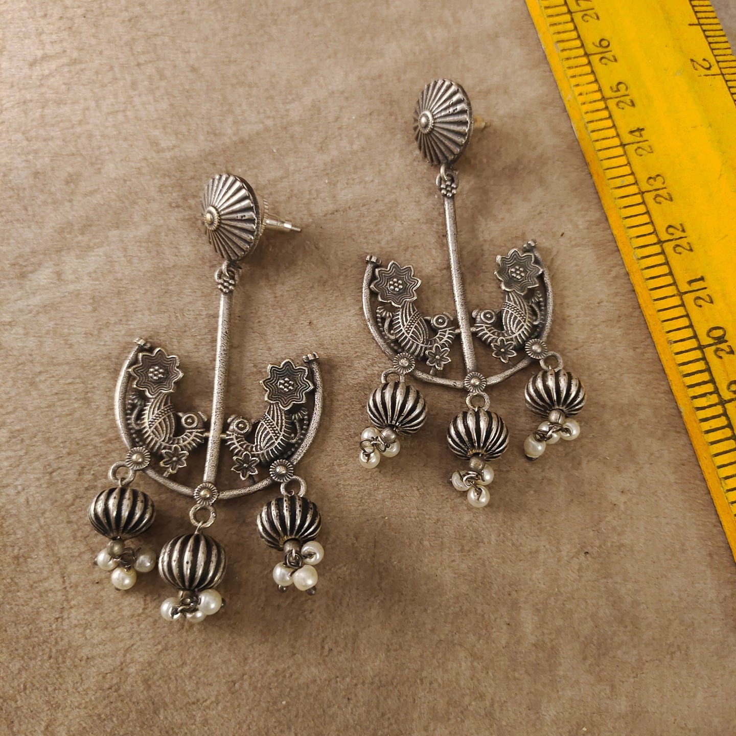Earrings in Silver Replica