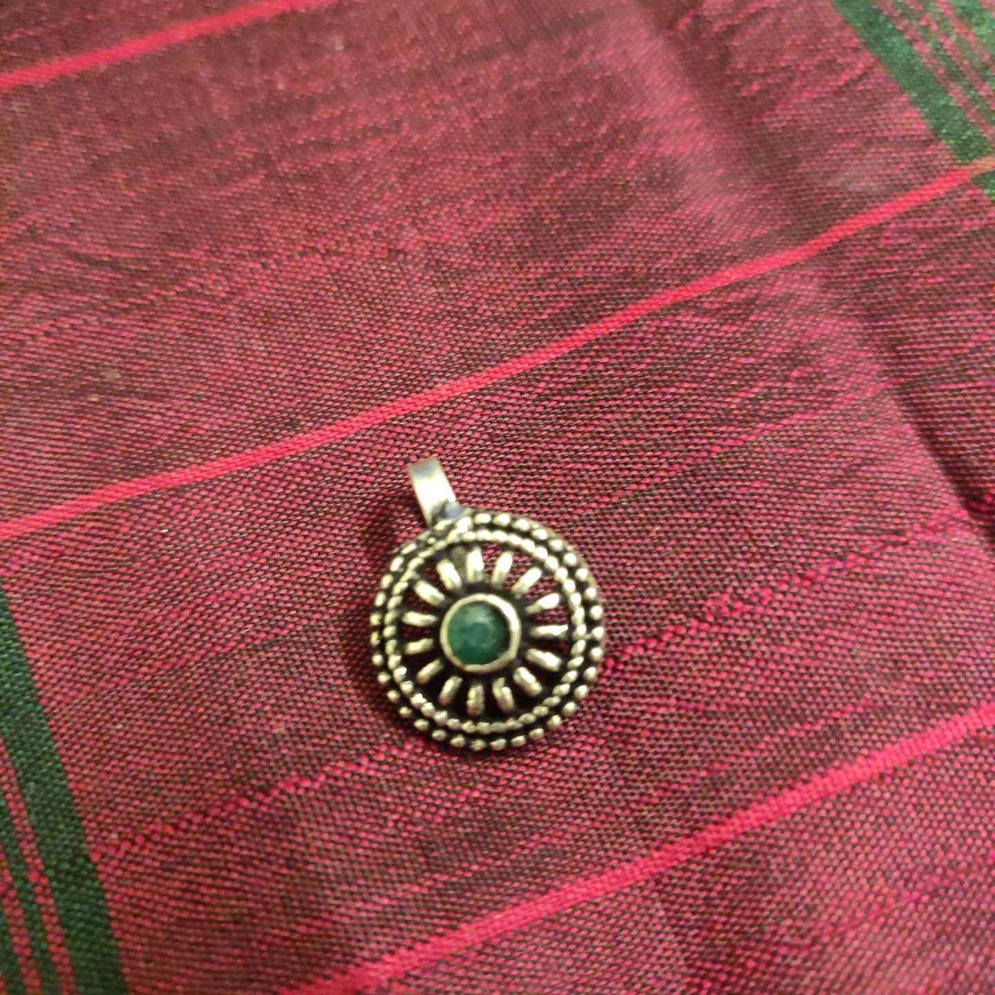 Stone Encrusted Oxidized Nose Pin