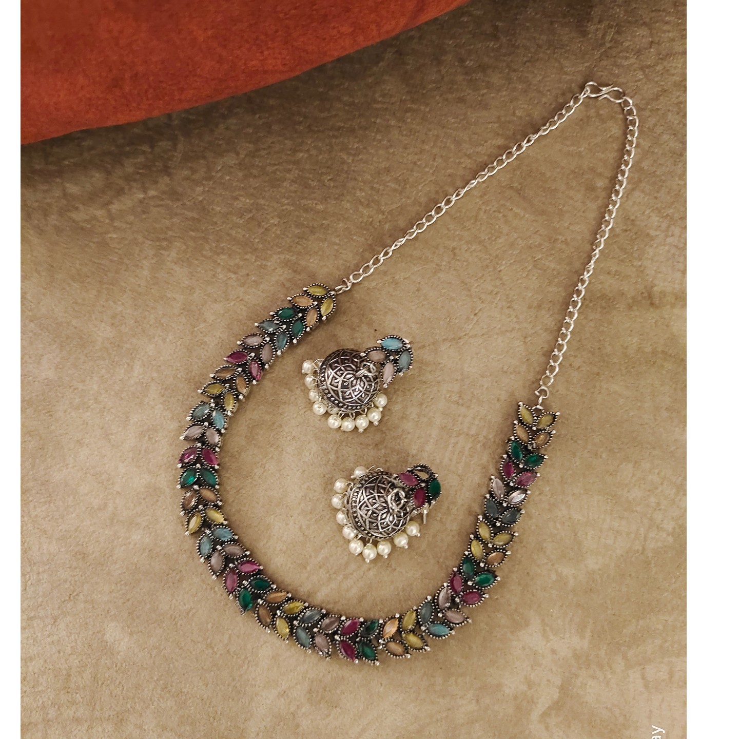 Multi Coloured Stone Necklace