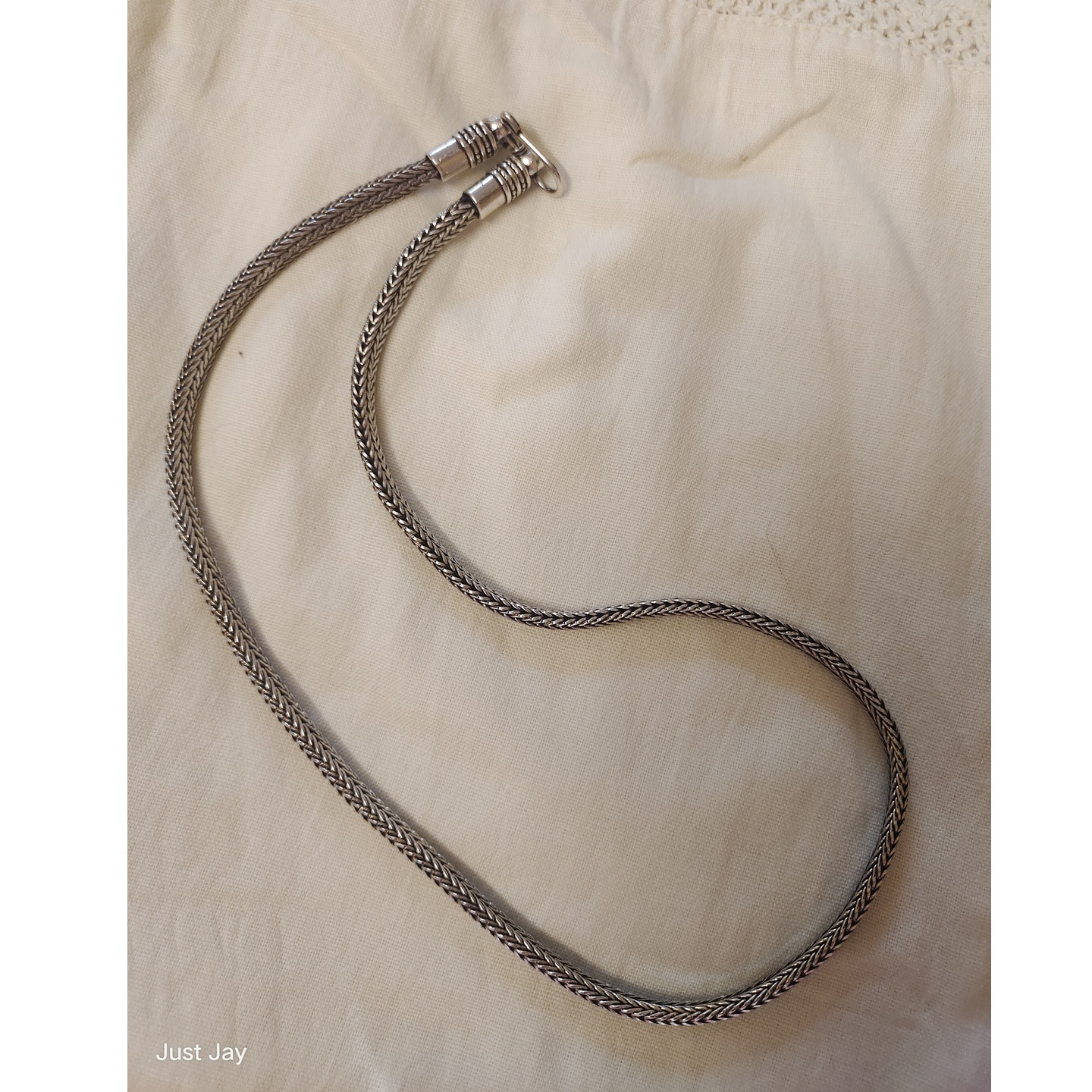 Thick Rope Chain in Silver Finish