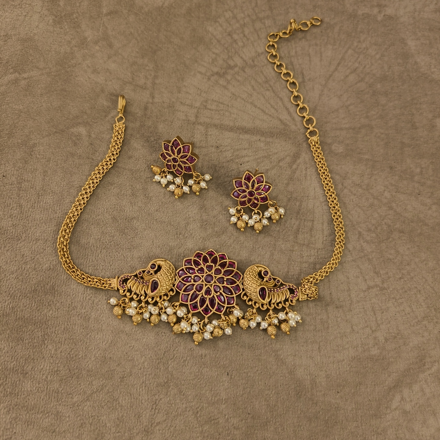 Peacock Choker Set