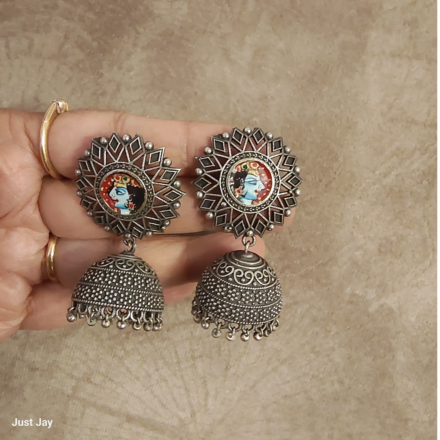 Hand painted Jhumkas