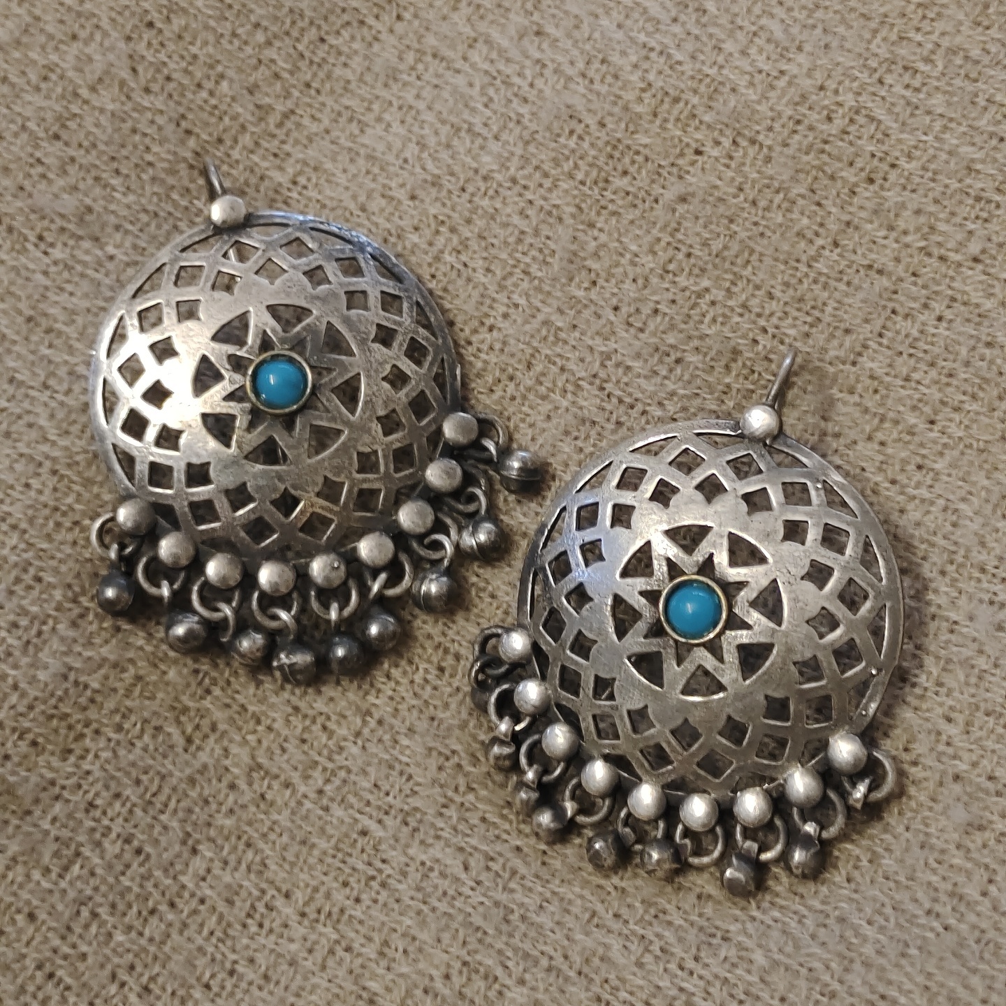 Turquoise stone studded Earrings 