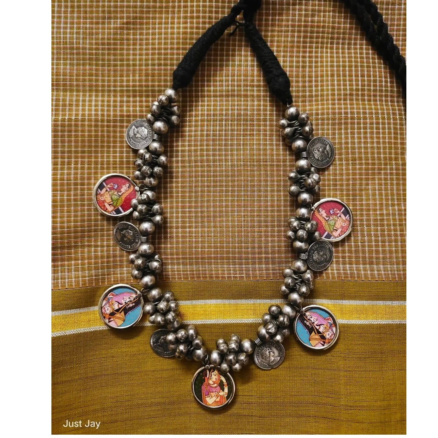 Coin Necklace with Mughal Miniatures