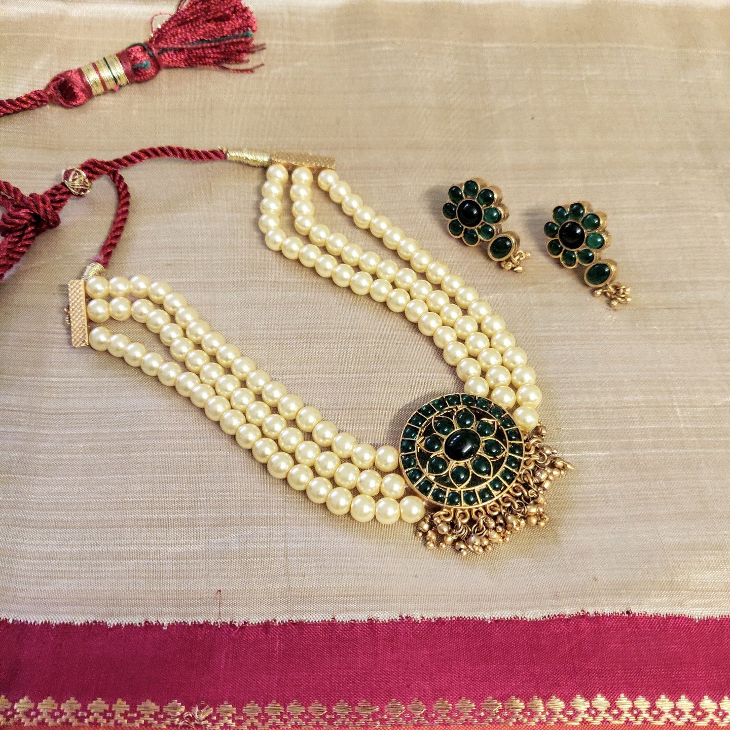 Green Kemp Choker Set