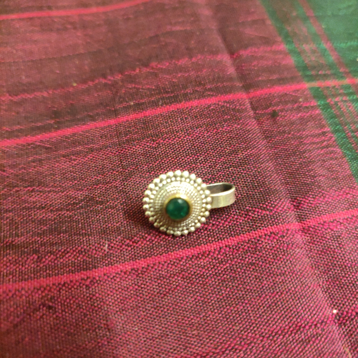 Stone Encrusted Nose Pin in Brass