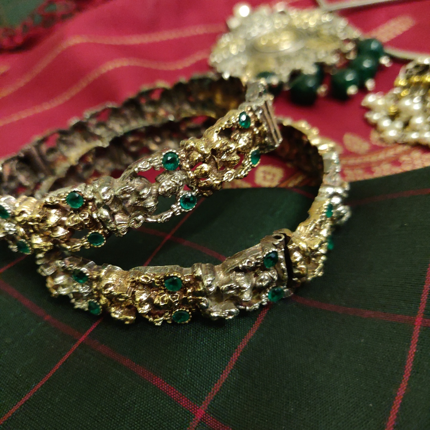 Lakshmi Kada in Dual Tone set in Brass  Single