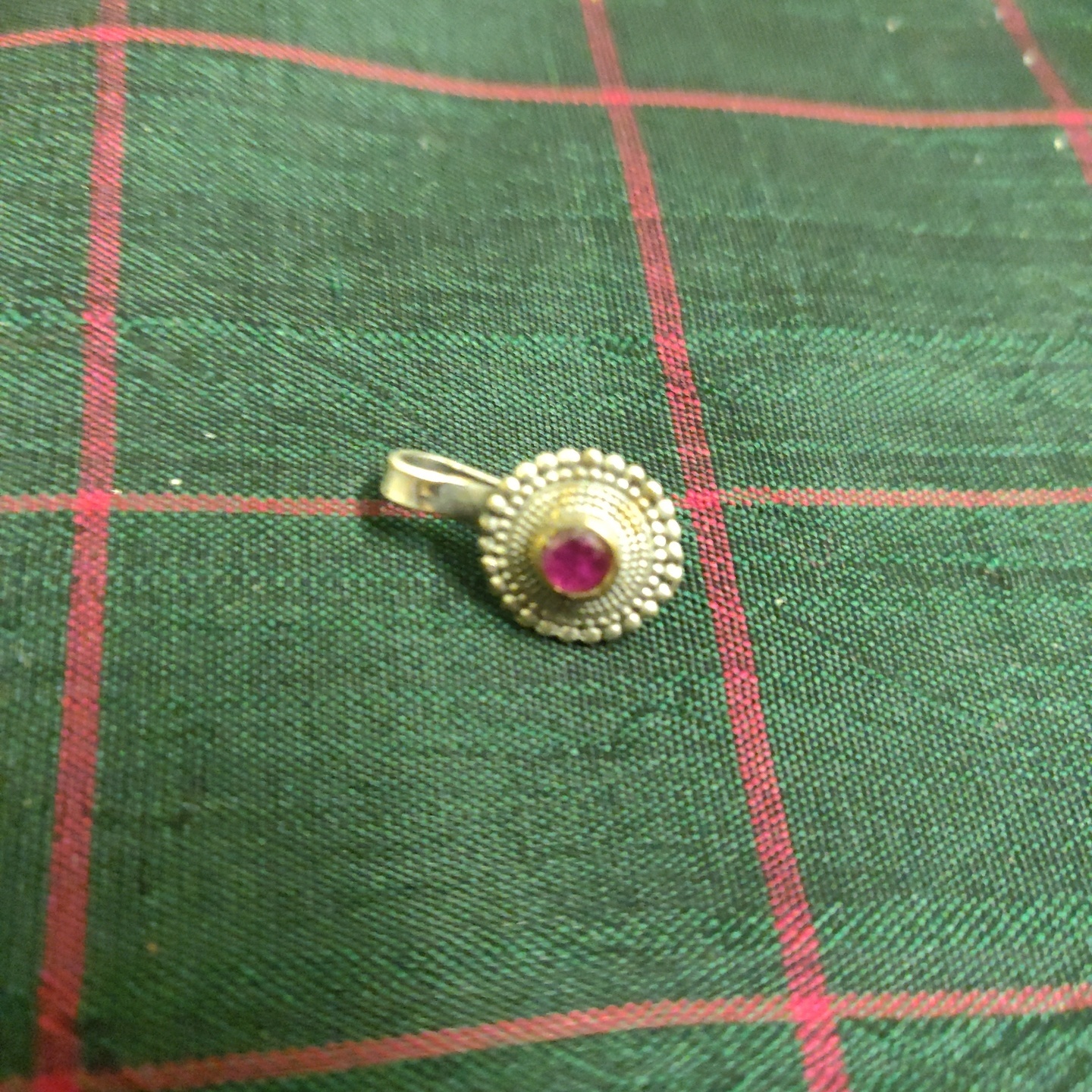 Stone Encrusted Nose Pin in Brass